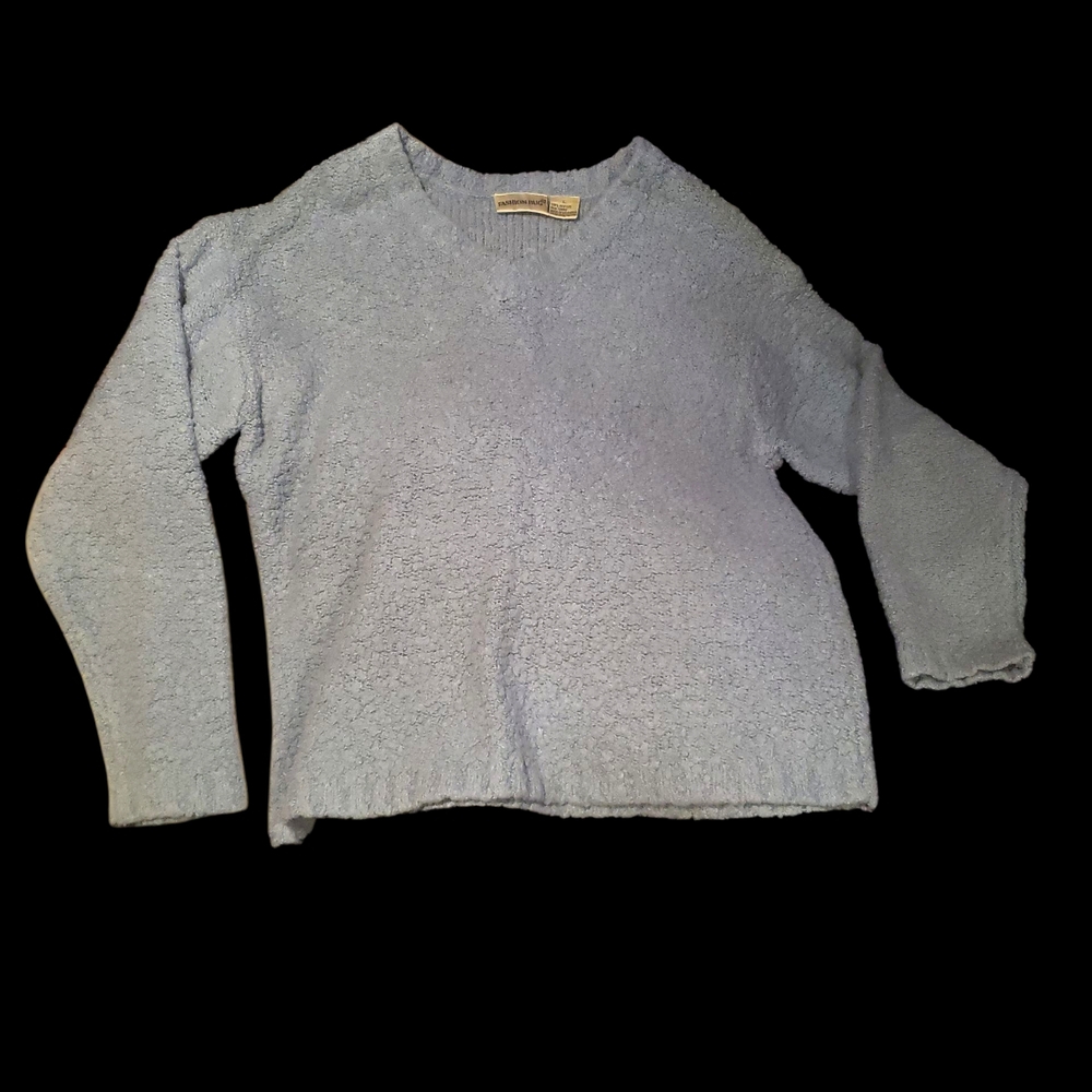 Fashion Bug Light Blue V-Neck Sweater